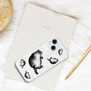 Coque Pour iPhone 15 Mère de chat, je ne suis que peau et os pour l'ama