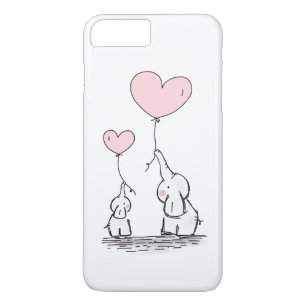 Case-Mate iPhone Case Mère et bébé éléphant avec ballons