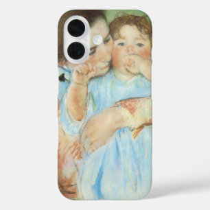 Coques iPhone 16 Mère et enfant par Mary Cassatt, Art Vintage