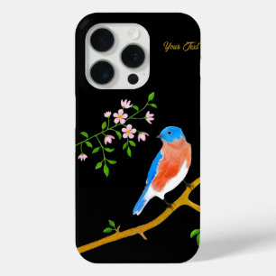 Coque iPhone 15 Pro Merles bleus
