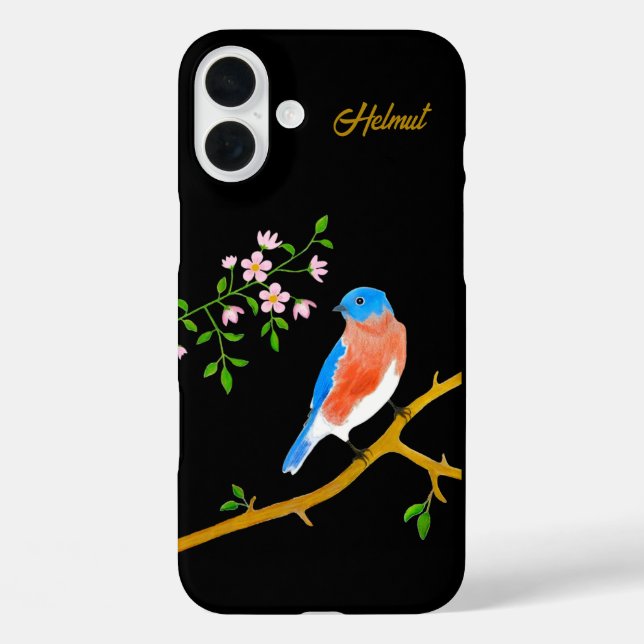 Coques Case-Mate iPhone Merles bleus (Verso)