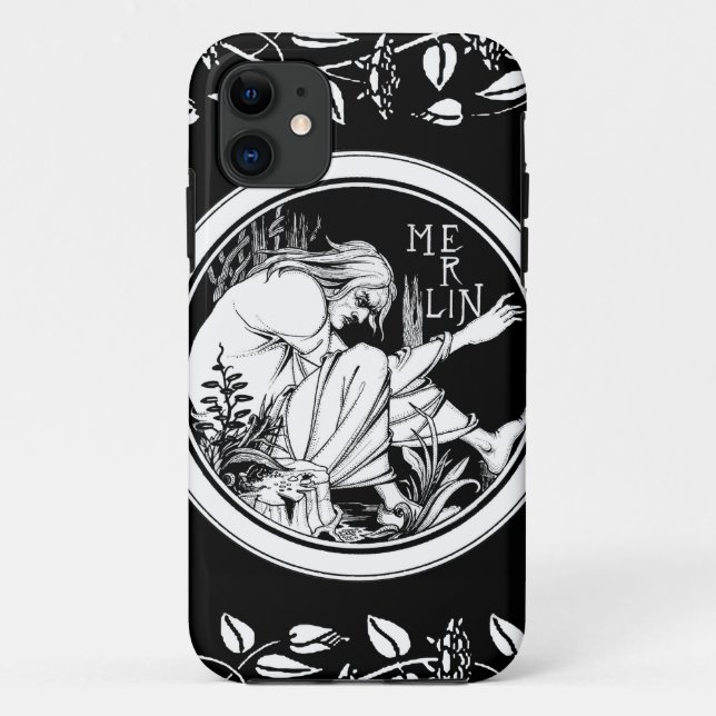 Coques Case-Mate iPhone Merlin imaginaire Art Nouveau (Dos)