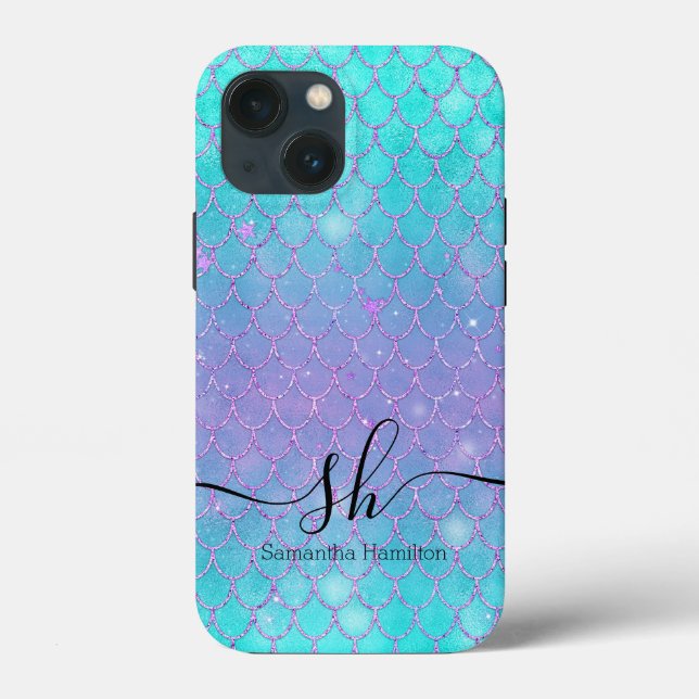 Coques Case-Mate iPhone Mermaid Party Ocean Blue (Verso)