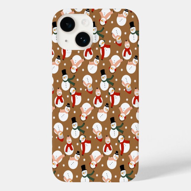 Coques Case-Mate iPhone Merry Snowman Frosty Wonderland (Verso)