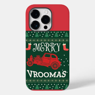 COQUE POUR iPhone 14 PRO MERRY VROOMAS - CHRISTMAS UGLY SWEATER