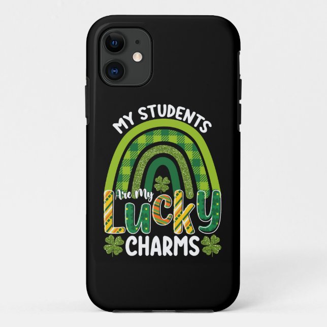 Coques Case-Mate iPhone Mes étudiants sont mes charmes chanceux St Patrick (Dos)