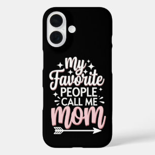 Coques iPhone 16 Mes personnes préférées m'appellent Maman Fleurs d