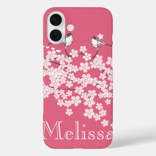Coques Case-Mate iPhone Mésange à fleurs de cerisier (Verso)