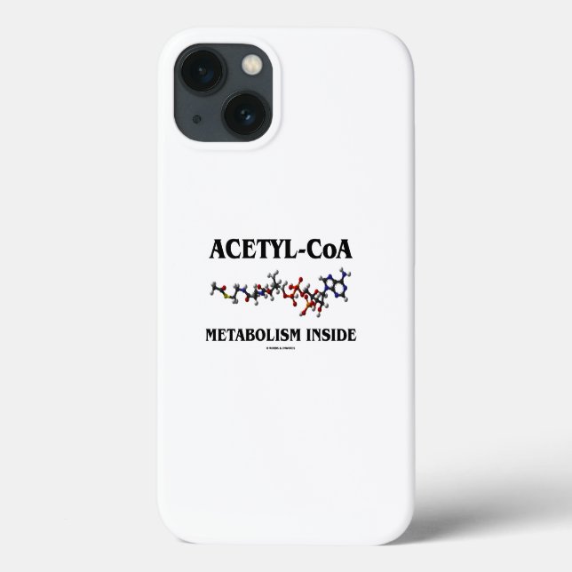 Coques Case-Mate iPhone Métabolisme Acétyl-CoA dans la molécule chimique (Verso)