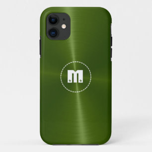 Coque Case-Mate Pour iPhone Métal brillant vert d'acier inoxydable