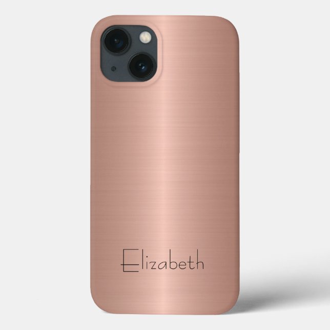 Coques Case-Mate iPhone Métal en acier inoxydable bronze (Verso)