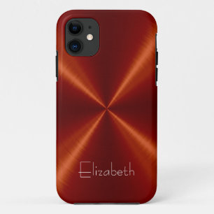 Coque Case-Mate Pour iPhone Métal en acier inoxydable rouge