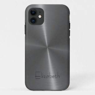 Case-Mate iPhone Case Métal gris d'acier inoxydable