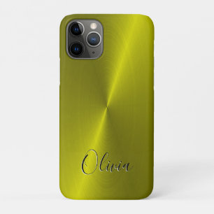 Case-Mate iPhone Case Métal jaune brillant
