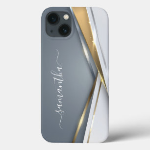 Case-Mate iPhone Case Métal mixte 3-D look Calligraphie Or Monogramme