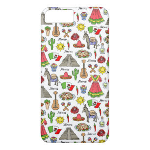 Coque iPhone 7 Plus Mexique Motif des symboles