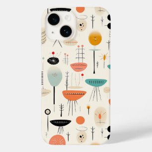 Coque Pour iPhone 14 Mi-siècle Abstrait
