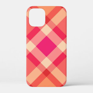 Case-Mate iPhone Case Mi-siècle Bias Plaid, Orange, Coral & Fuchsia