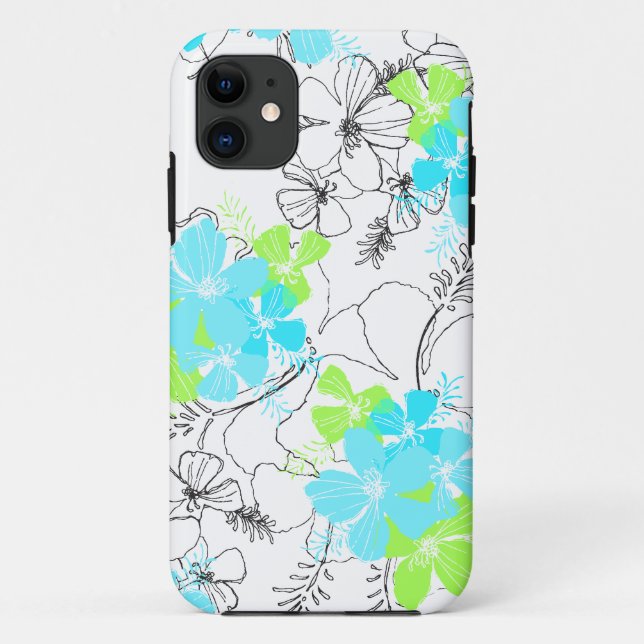 Coques Case-Mate iPhone Midnight Garden Hawaiian Hibiscus iPhone 5 Coques (Dos)