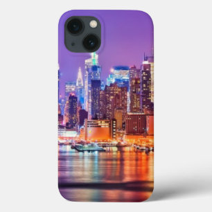 iPhone 13 Case Midtown Manhattan la nuit avec l'empire Stae