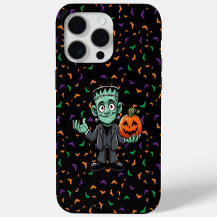 Coque iPhone 15 Pro Max Mignon, monstre du dessin animé Frankenstein