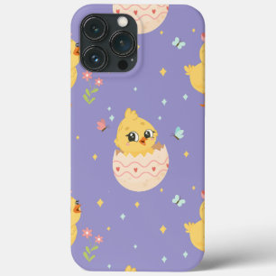 Case-Mate iPhone Case Mignon poussin de Pâques avec motif transparent à