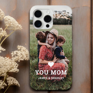 Coque Pour iPhone 14 Pro Mignonne COEUR T'AIME MÈRE Fête des Mères Photo