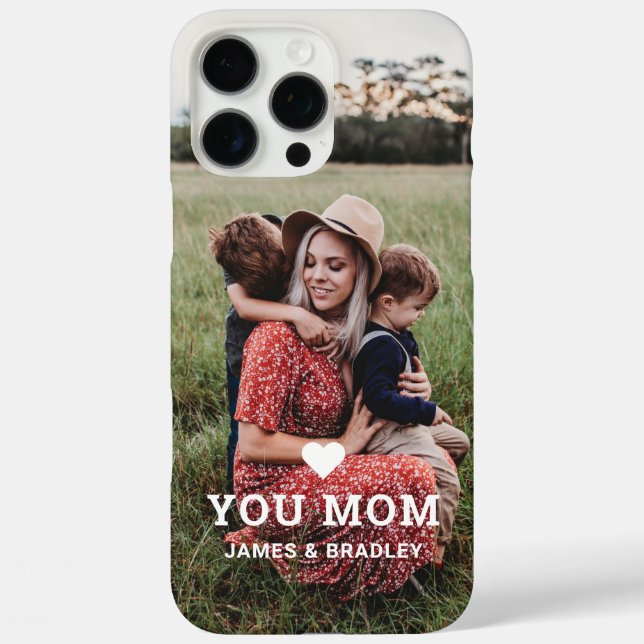 Coques Case-Mate iPhone Mignonne COEUR T'AIME MÈRE Fête des Mères Photo (Verso)