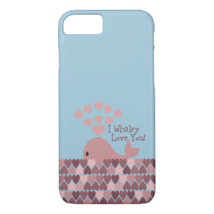 Coque iPhone 8/7 Mignonne I whaley Love You! design