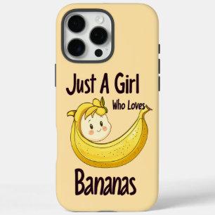 Coques iPhone 16 Pro Max Mignonne Juste Une Fille Qui Aime Les Bananes Amat