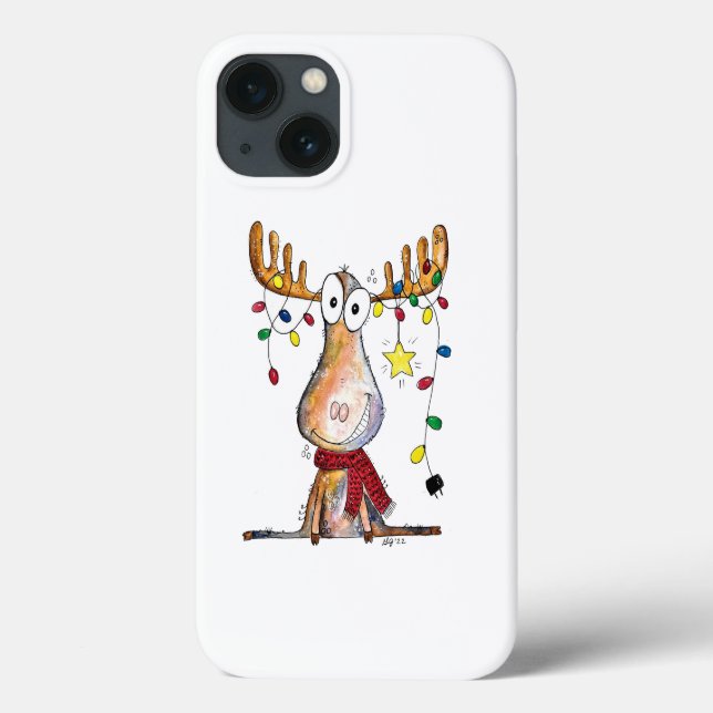 Coques Case-Mate iPhone Mignonne orignal de Noël (Verso)