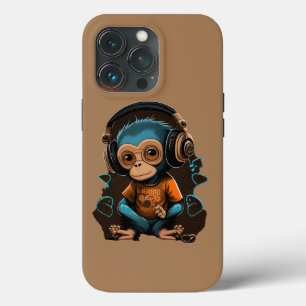 Case-Mate iPhone Case Mignons Singe Écouter Musique, Musique Singe Immer