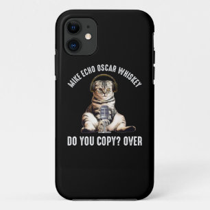 Case-Mate iPhone Case Mike Echo Oscar Whiskey Ham Radio Cat