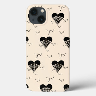 Case-Mate iPhone Case Mikitiez coeur noir biscuits et crème glacée