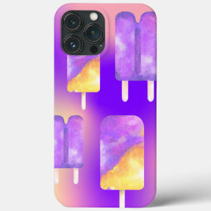 Case-Mate iPhone Case Mikitiez été arc-en-ciel popsicle or violet
