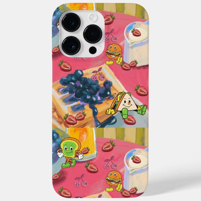 Coques Case-Mate iPhone Mikitiez fraise yogert usaflag burger fruit (Verso)