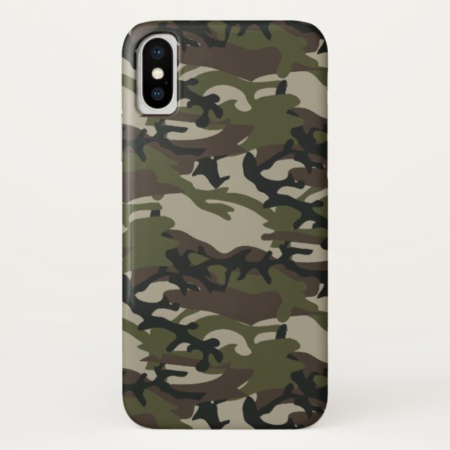 Coques Case-Mate iPhone Militaires de Camo de région boisée (Dos)