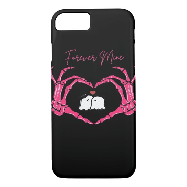Coques Case-Mate iPhone Mine, Valentines Classic - Squelette Mains Entendr (Dos)