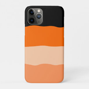 Case-Mate iPhone Case Mini-bandes orange et noir ondulé