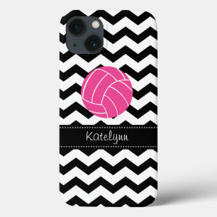 Etui iPhone 13 Mini cas de Chevron de zigzag d'iPad moderne de
