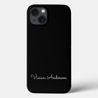 Case-Mate iPhone Case Mini-minimaliste tendance Noir moderne Nom de scri