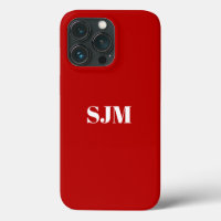 Mini-monogramme personnalisé nom cerise rouge pour