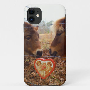 Case-Mate iPhone Case Miniature Donkey & Horse Valentine Heart
