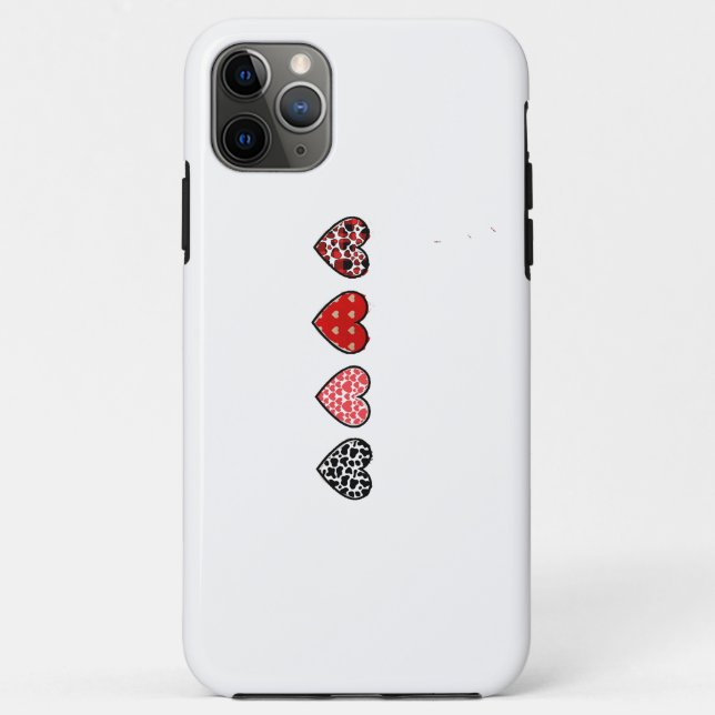 Coques Case-Mate iPhone minimal valentine hearts / “cute love pattern” (Dos)