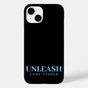 Coque Pour iPhone 14 Minimaliste Noir Mat Poussez Votre Vision Citation