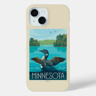 Coque Pour iPhone 15 Minnesota Loon