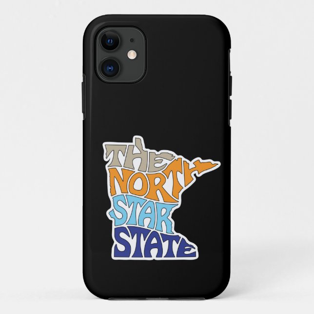 Coques Case-Mate iPhone Minnesota Nickname Word Art (Dos)