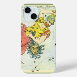 Coque Pour iPhone 15 Miroir d'Urania, Carte céleste d'astronomie vintag