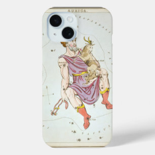 Coque Pour iPhone 15 Miroir d'Urania, Carte céleste d'astronomie vintag
