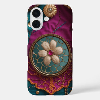 Coques iPhone 16 Mirrorwork vertical et broderie